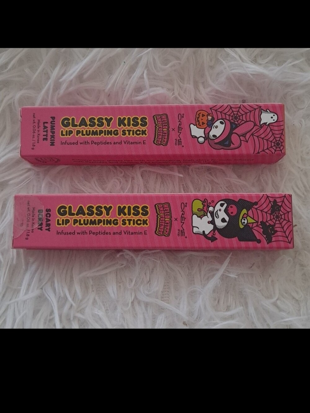 Brand New The Creme Shop Hello Kitty and Friends GLASSY KISS Lip Plumping Stick